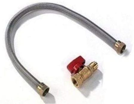 Napoleon 12-Inch Stainless Steel Gas Flex Connector & Shut Off | FC-12 FC-12