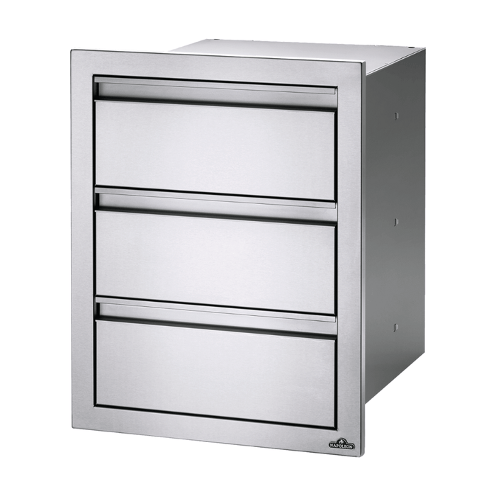 Napoleon Built-In 18-Inch X 24-Inch Triple Drawer BI-1824-3DR BI-1824-3DR