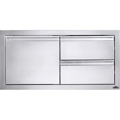 Napoleon Built-In 36-Inch X 16-Inch Single Door & Double Drawer Cabinet BI-3616-1D2DR BI-3616-1D2DR