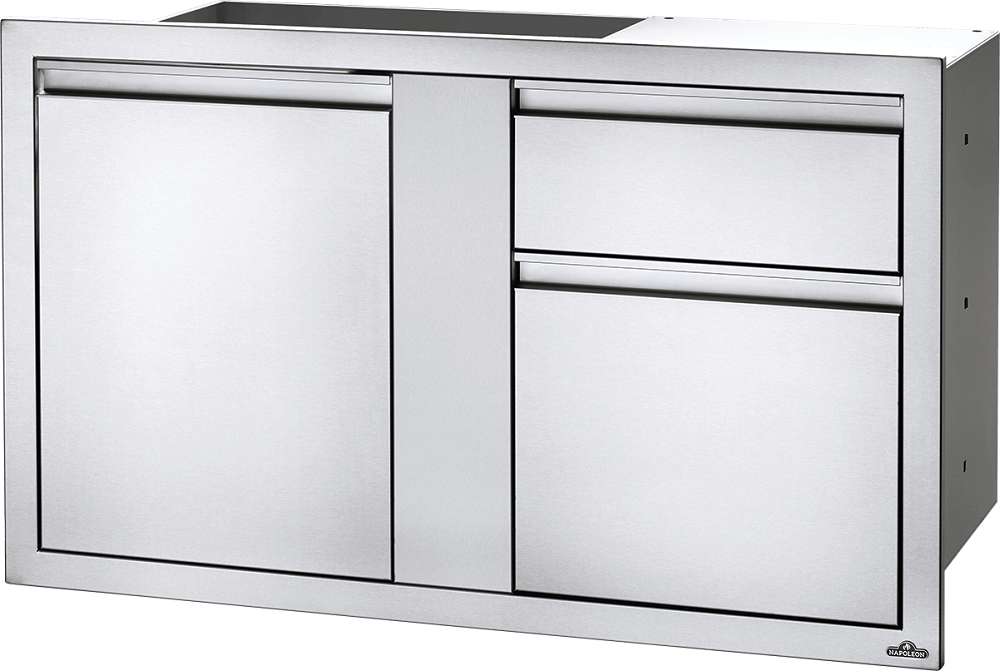 Napoleon Built-In 42-Inch X 24-Inch Large Single Door & Standard Drawer BI-4224-1D2DR BI-4224-1D2DR
