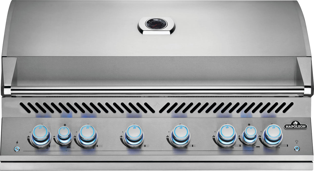 Napoleon Built-In 700 Series 44-Inch Built-In Gas Grill Head with Dual Infrared Rear Burners, Stainless Steel | BIG44RB Natural Gas / Stainless Steel BIG44RBNSS