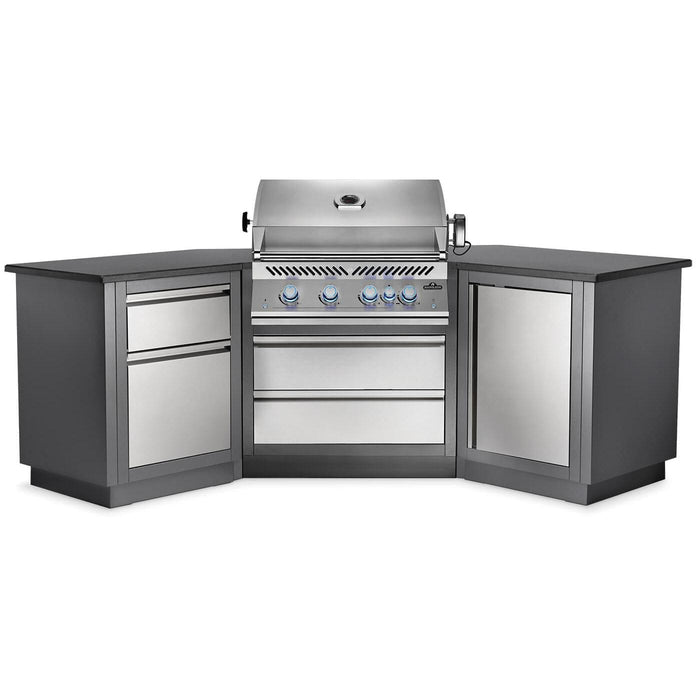 Napoleon Oasis 200 Outdoor Kitchen Island Bundle/Kit with 32-Inch Built-In 700 Series Gas Grill with Infrared Rear Burner, Stainless Steel | ODK200-BIG32RB-1
