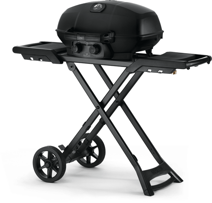 Napoleon PHANTOM TravelQ PRO 285 Portable BBQ with Scissor Cart (Matte Black) Propane / Black PRO285X-MK-PHM