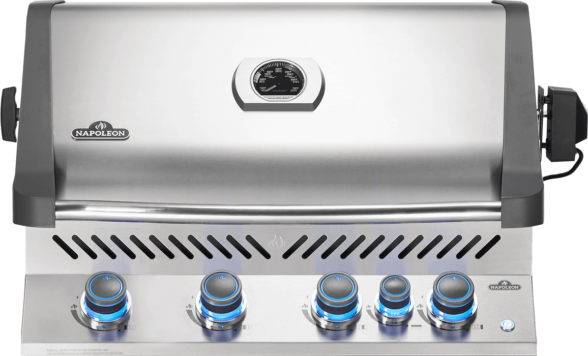 Napoleon Prestige 500 Built-In Gas Grill with Infrared Rear Burner | BIP500RB-3 Propane / Stainless Steel BIP500RBPSS-3