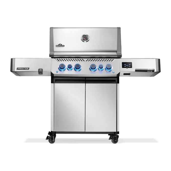 Napoleon Prestige 500 Connected Gas Grill with Infrared Side and Rear Burner, Stainless Steel | P500VXRSIB