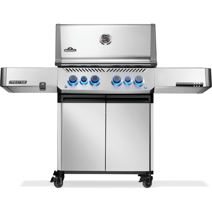 Napoleon Prestige 500 Gas Grill with Infrared Side and Rear Burner, Stainless Steel | P500VRSIB