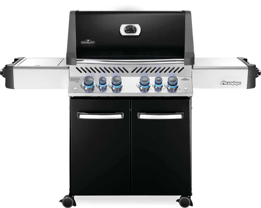 Napoleon Prestige 500 RSIB Grill with Infrared Side & Rear Burners P500RSIB-3 Propane / Black P500RSIBPK-3