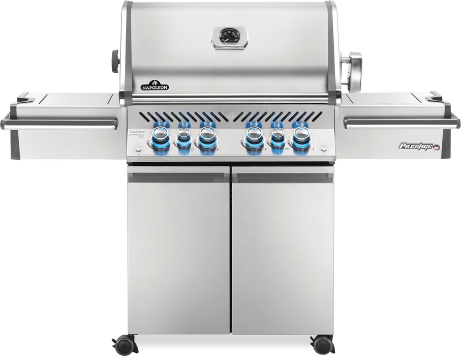 Napoleon Prestige PRO 500 Gas Grill with Infrared Rear and Side Burners, Stainless Steel | PRO500RSIB-3 Propane / Stainless Steel PRO500RSIBPSS-3