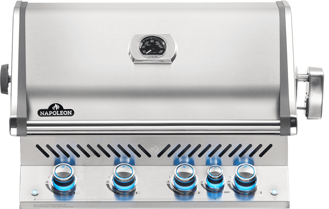 Napoleon Prestige PRO 500 RB Built-In Grill with Infrared Rear Burner BIPRO500RB-3 Propane / Stainless Steel BIPRO500RBPSS-3