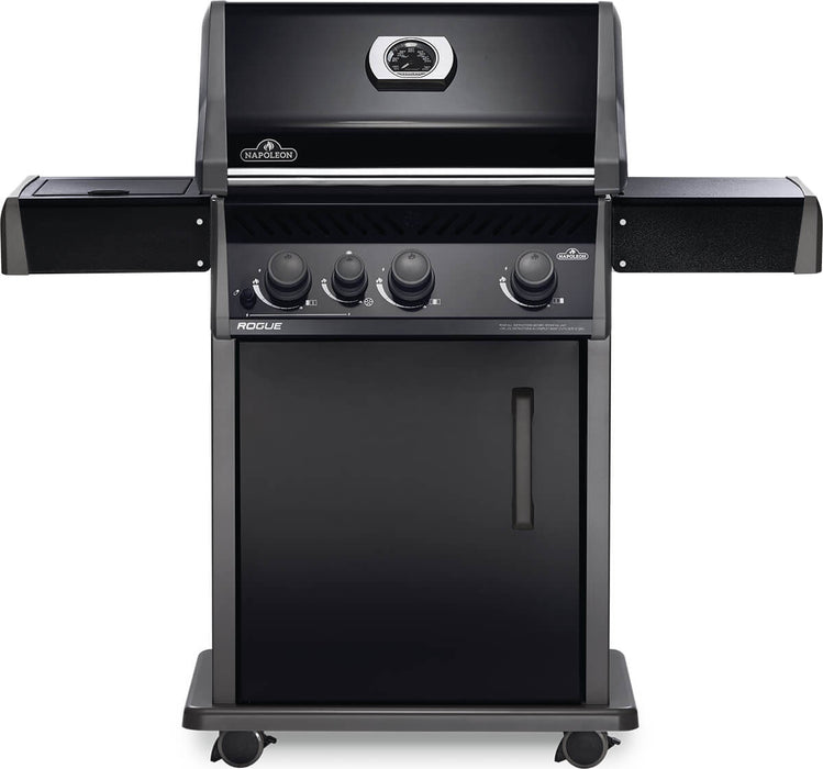 Napoleon Rogue 425 SB 3-Burner Black Grill with Side Burner R425SBK-1-OB Natural Gas / Black R425SBNK-1-OB