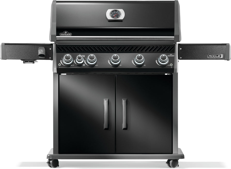 Napoleon Rogue PRO 625 Gas Grill with Infrared Side Burner, Black | RP625SIB-2