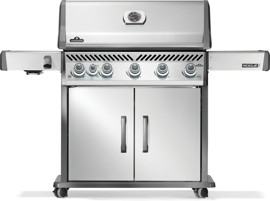 Napoleon Rogue PRO 625 Gas Grill with Infrared Side Burner, Stainless Steel | RP625SIB-2