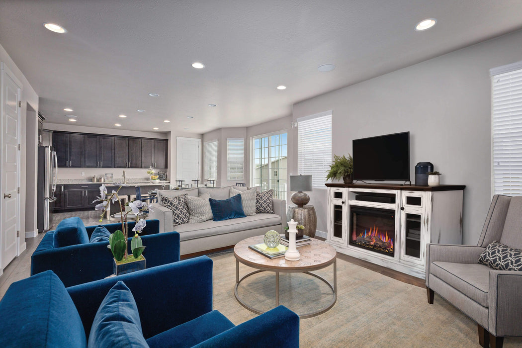 Napoleon The Charlotte Electric Fireplace Media Console | NEFP30-3820AW Electric NEFP30-3820AW