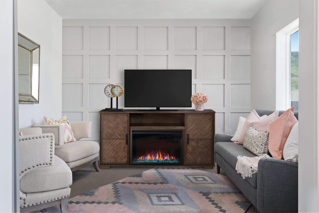 Napoleon The Hayworth Electric Fireplace Media Console | NEFP30-3620RLB Electric NEFP30-3620RLB