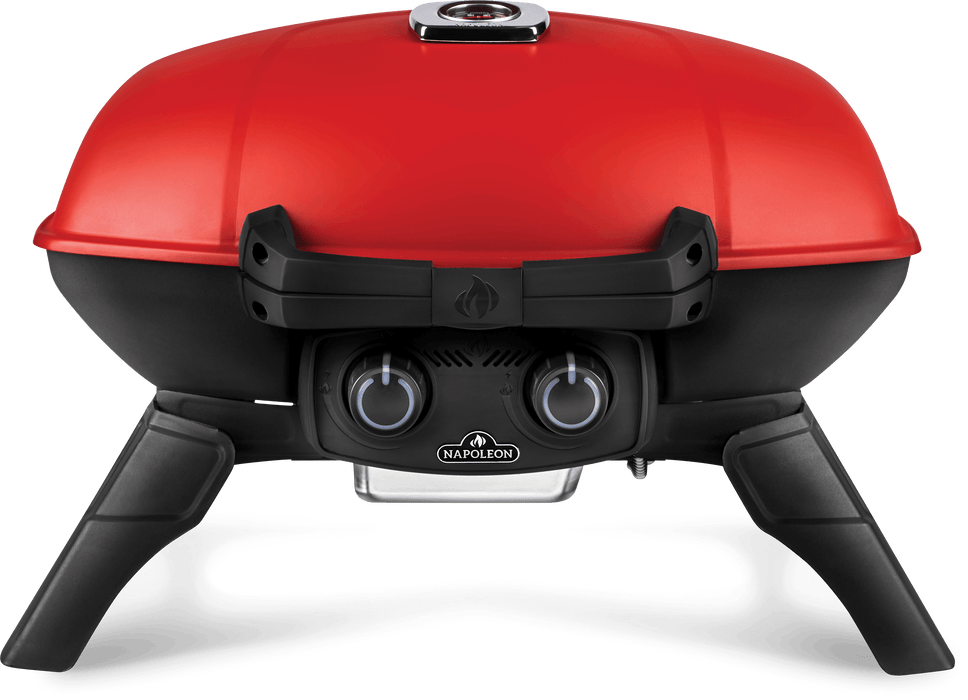 Napoleon TravelQ 285 (Red) Portable Propane Grill with Griddle Propane / Red TQ285-RD-1-A