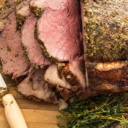 DIVA Q'S HERB-CRUSTED PRIME RIB
