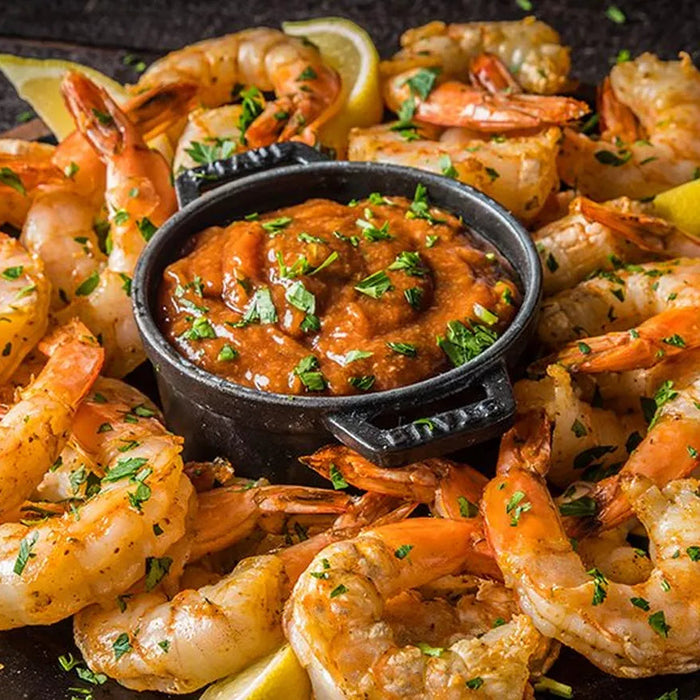 Spicy Grilled Shrimp Cocktail