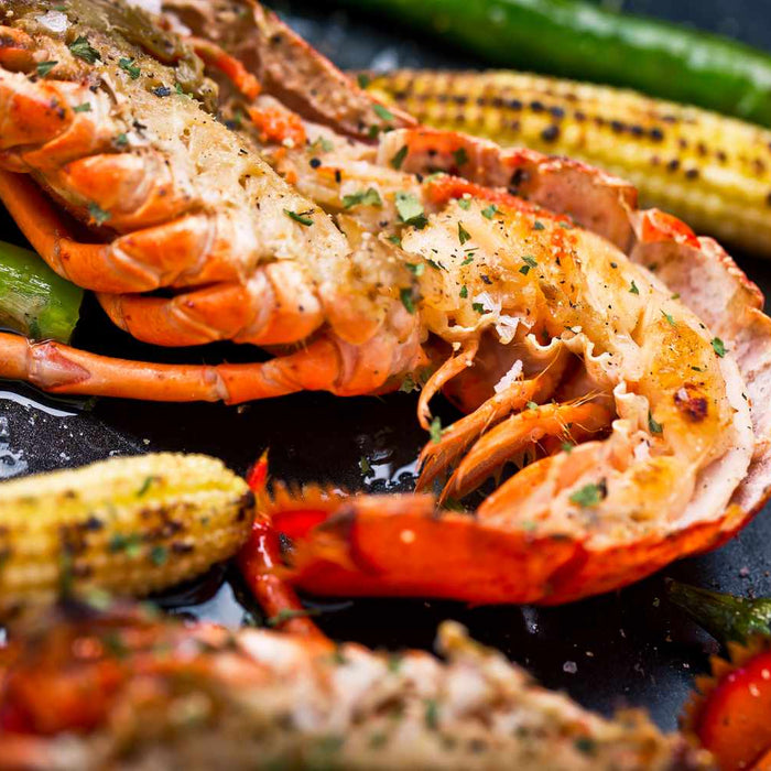 Grilled Lobster with Garlic-Parsley Butter