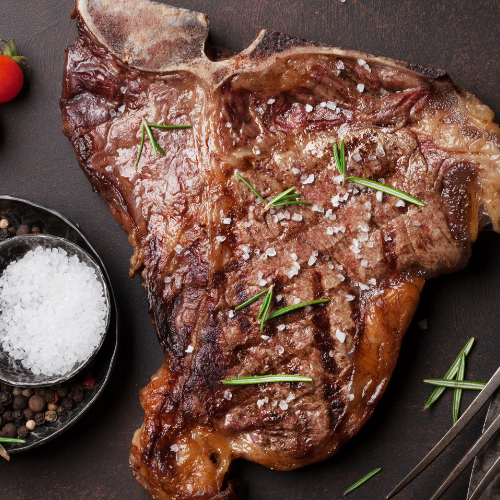 Giant T-Bone Steaks with Lone Star Rub
